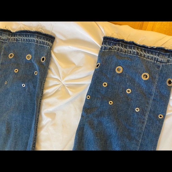 Rag & bone | high rise jeans with eyelets - Picture 2 of 6